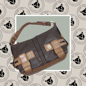 Michael Kors • RARE Brown Leather Harness Shoulder bag